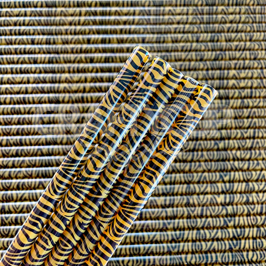 Tiger stripe reusable straws cold cups