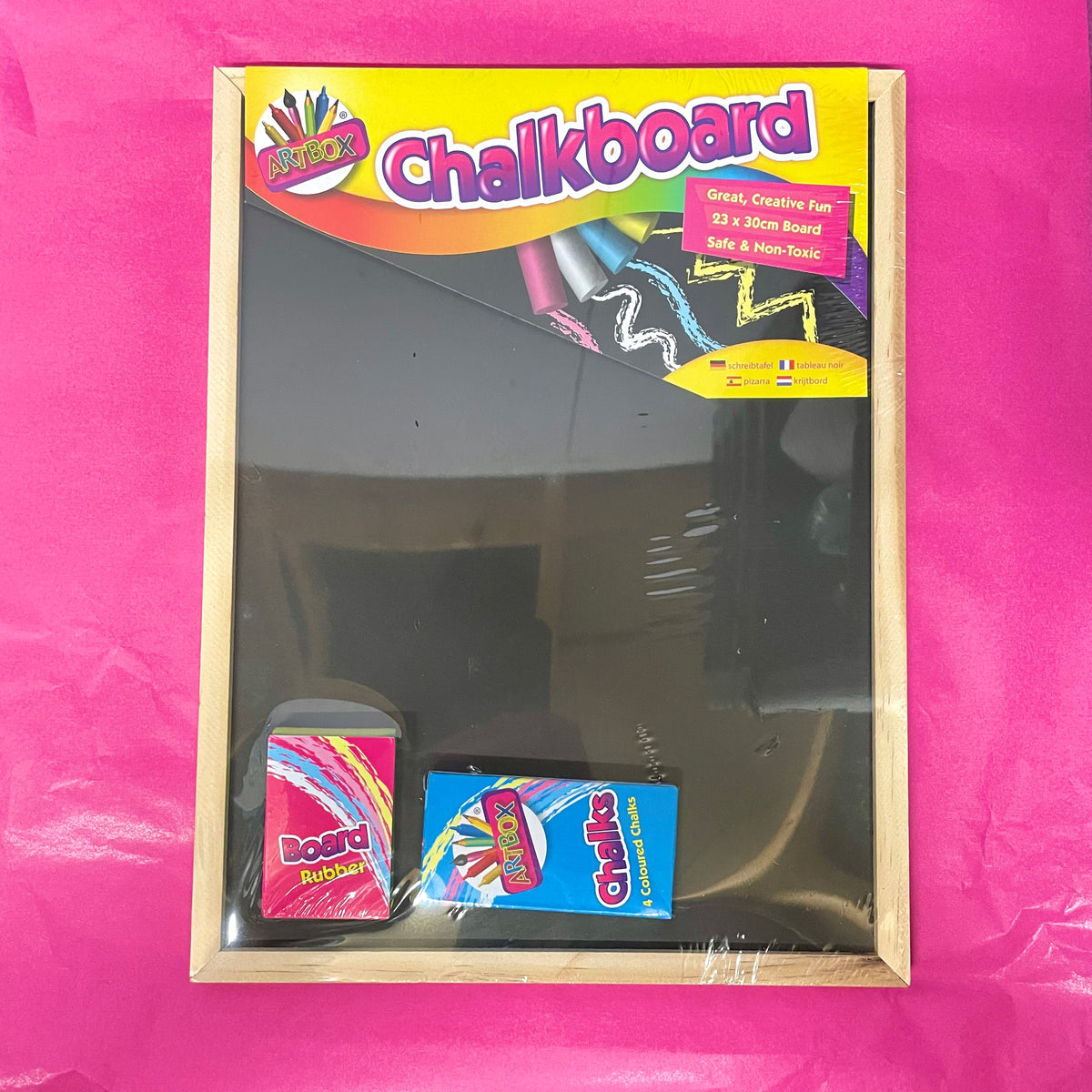 Chalkboard Includes Chalks & Rubber (23x30cm)