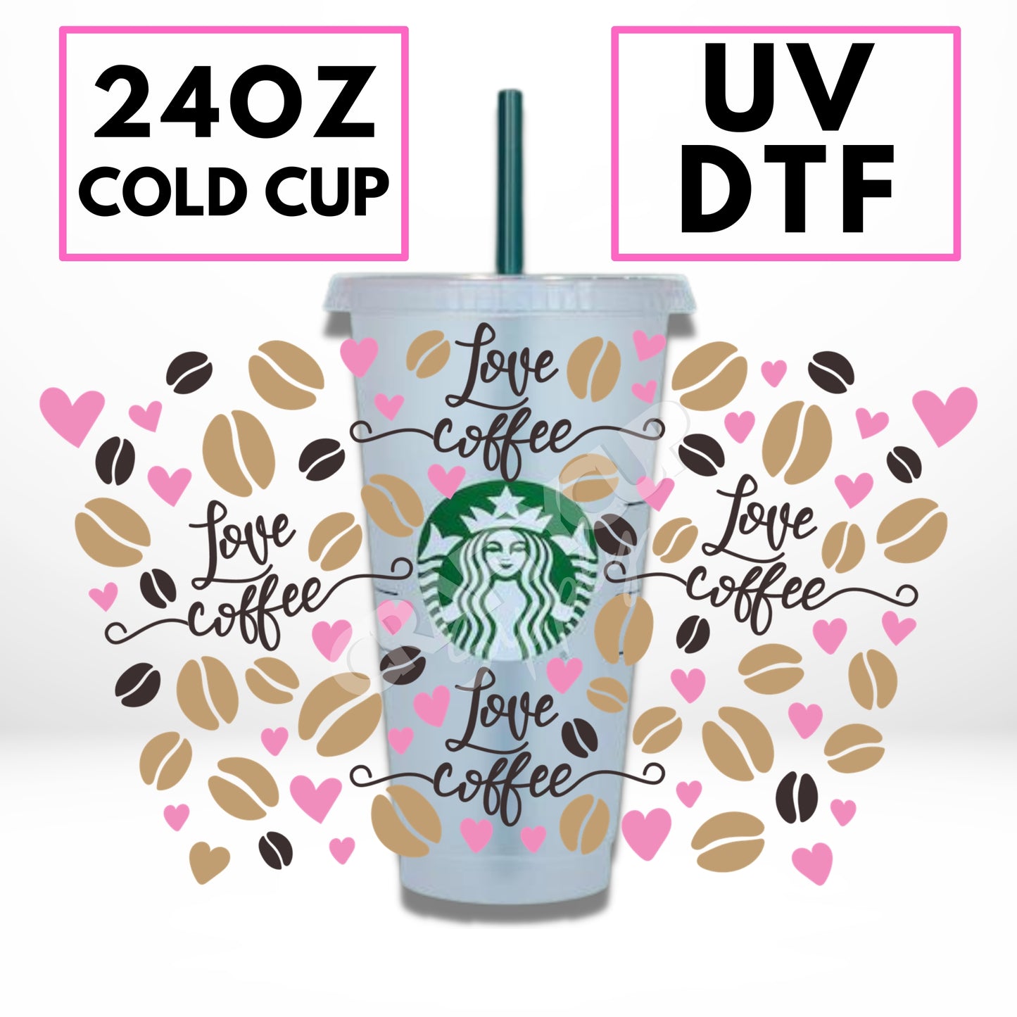 Love Coffee | UV DTF Wrap