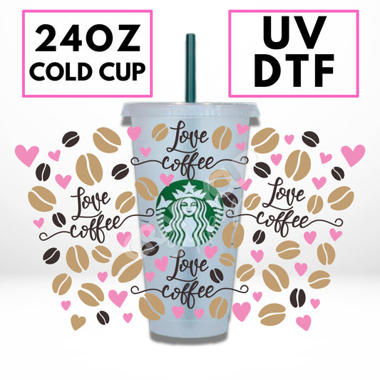 Love Coffee | UV DTF Wrap